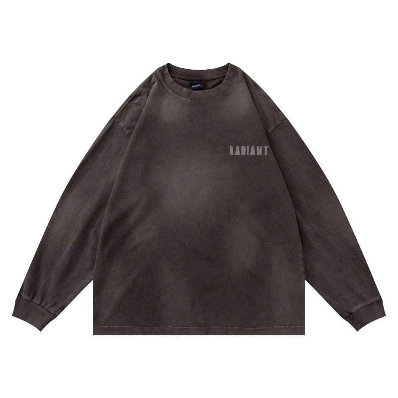 Unisex Oversize Sweatshirt with pigmented wash and subtle chest print Mune Fashion