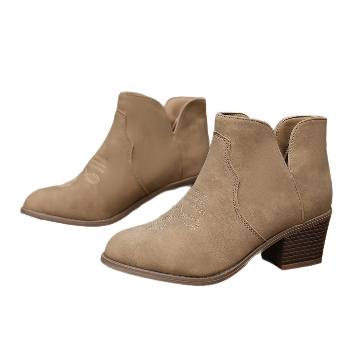 Women Elegant Ankle Boots Mune Fashion