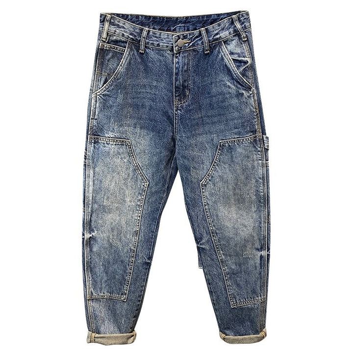 Men's Comfortable Vintage Cargo Jeans Mune Fashion