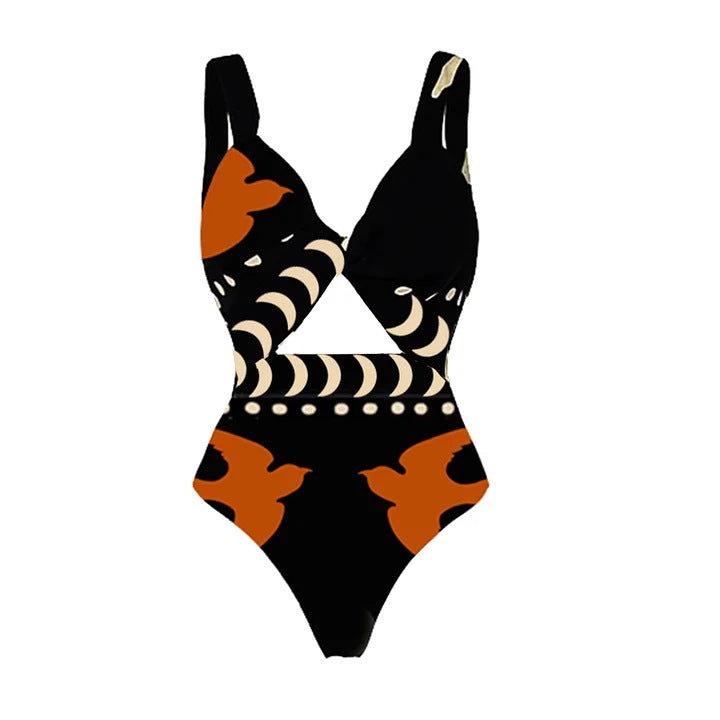 Women One-Piece Swimsuit with Matching Palazzo Pants Mune Fashion