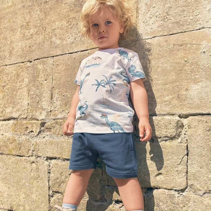 Boys Summer Outfit with Dinosaur Print Mune Fashion