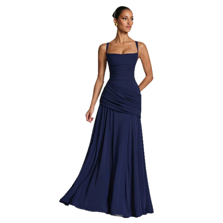 Women's Sheath Dress with Sophisticated Draping Mune Fashion