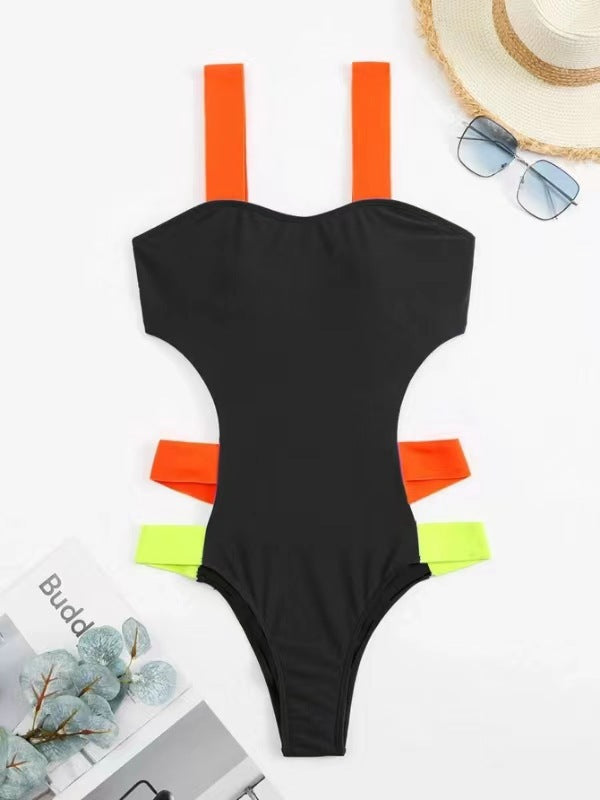 Women Sporty Cut-Out One-Piece Swimsuit Mune Fashion