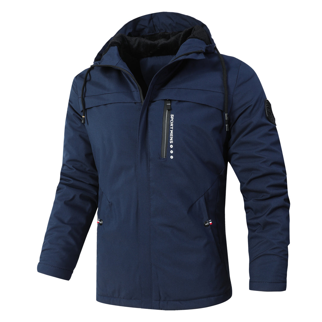 Men's Urban Softshell Parka with Teddy Fleece Lining, Concealed Zipper and Chest Pocket Mune Fashion
