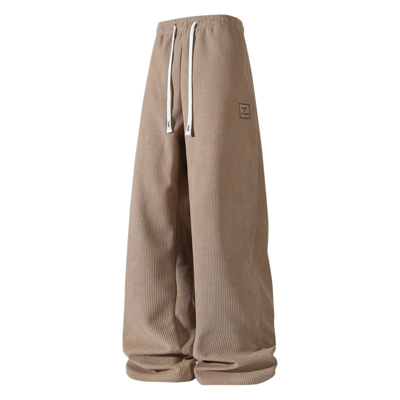 Women's Padded Corduroy Jogging Pants with Teddy Lining, Drawstring Waist & Side Pockets Mune Fashion