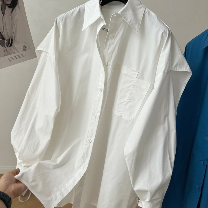 Women Oversized Shirt Blouse Mune Fashion