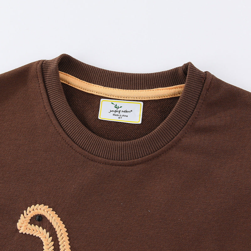 Boys sweatshirt with lively dinosaur embroidery design Mune Fashion