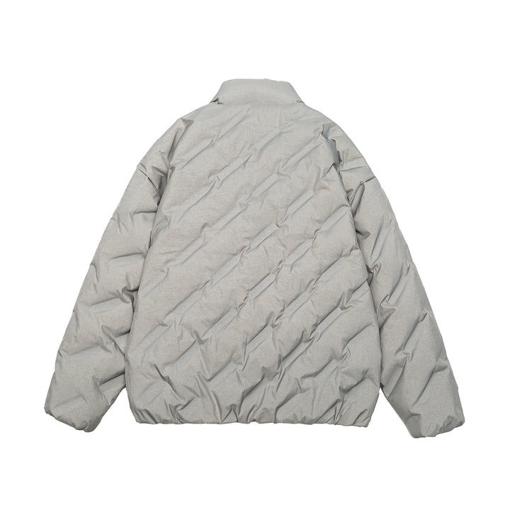 Unisex Padded Oversized Quilted Jacket with High Stand-Up Collar Mune Fashion