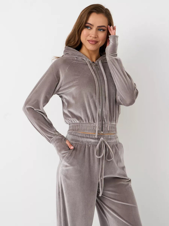 Ladies Sporty Fleece Lounge Set Mune Fashion
