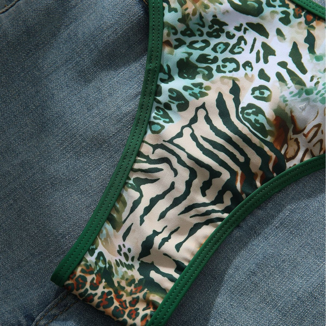 Women Animal Print Bikini Set Mune Fashion