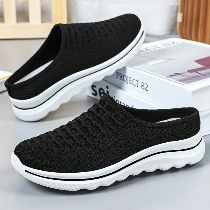 Women's seamless comfort slip-ons with knitted upper material and cushioned profile sole Mune Fashion