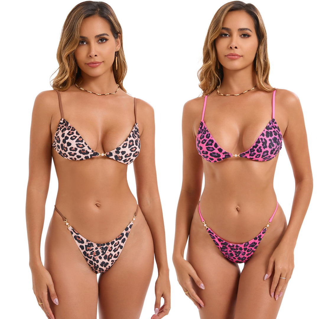 Women’s Triangle Bikini with adjustable straps and elegant floral print Mune Fashion