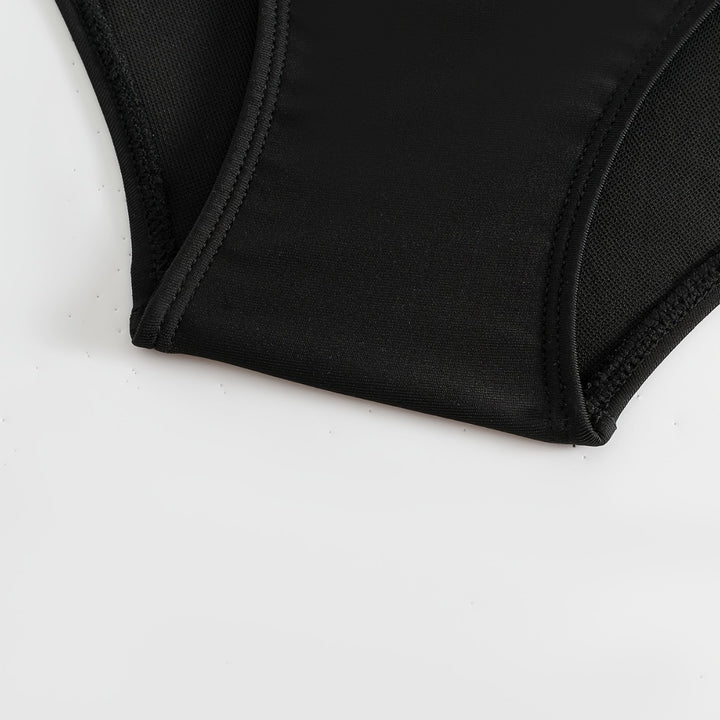 Women High-Waist Bikini Bottoms with Stylish Ruffle Details Mune Fashion