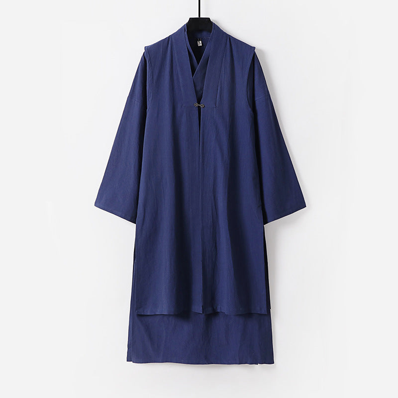 Unisex Longer Oversized Kimono Coat with discreet toggle closure and wide silhouette Mune Fashion