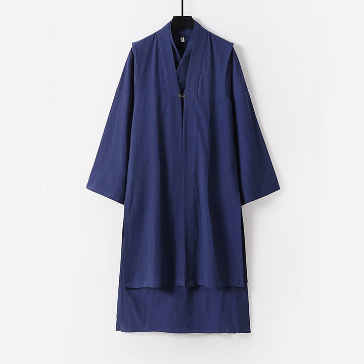 Unisex Longer Oversized Kimono Coat with discreet toggle closure and wide silhouette Mune Fashion