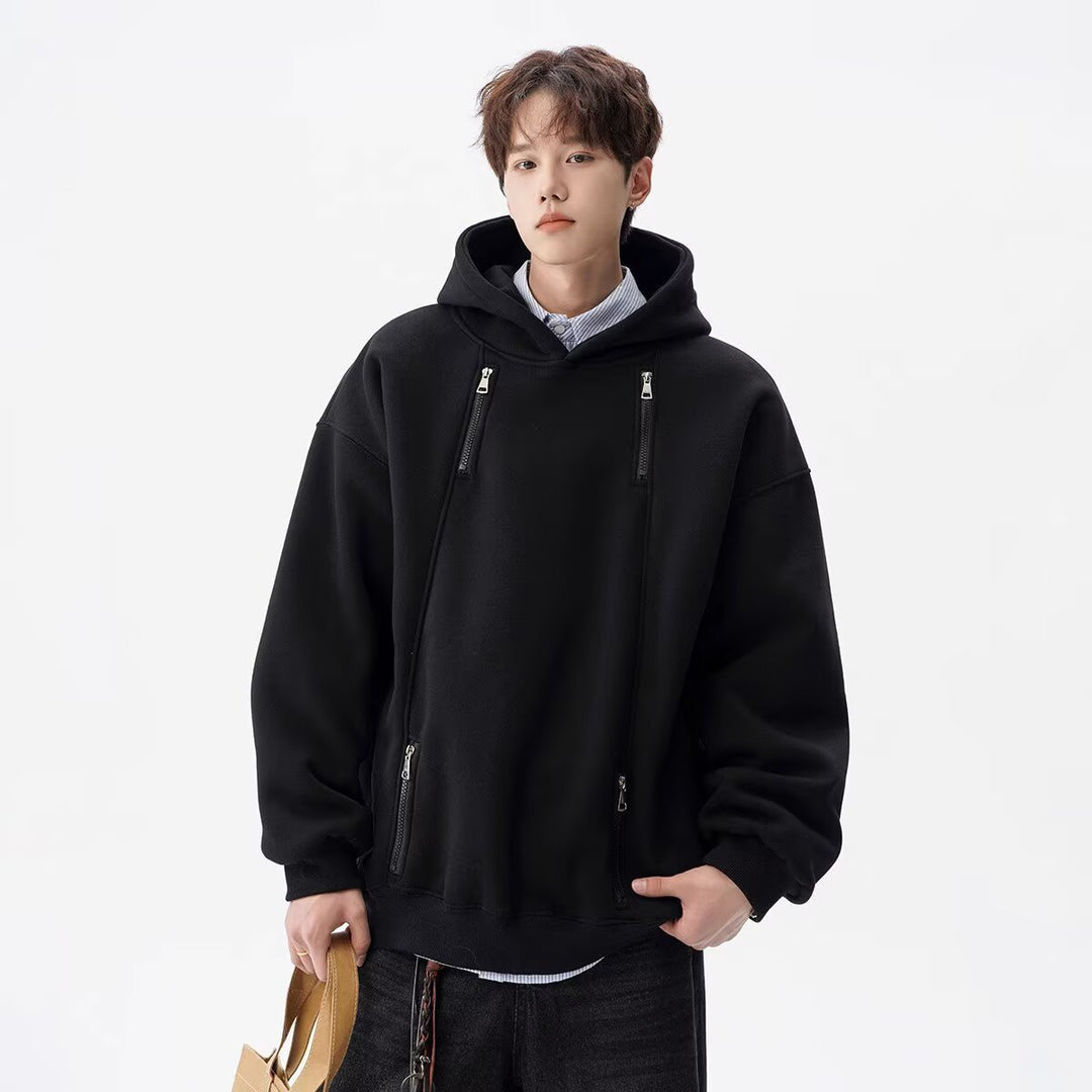 Men's Urban Oversized Hoodie with Zippers Mune Fashion