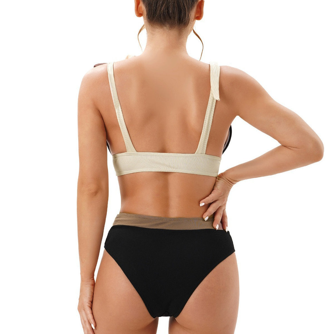 Women's Two-Piece Bikini Set with Fashionable Strap Details Mune Fashion