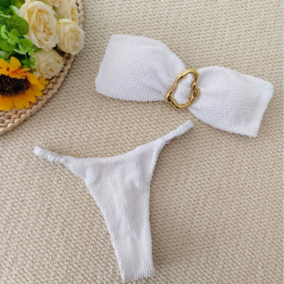 Women's bandeau bikini with elegant decorative detail Mune Fashion