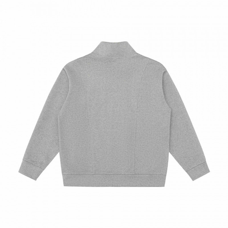 Unisex Boxy-Fleece-Zip Jacket with Stand-Up Collar and Inseam Pockets Mune Fashion