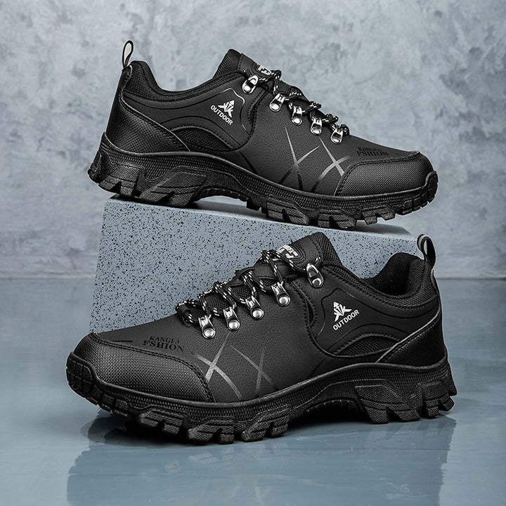 Men's nano robust water-repellent trekking shoes with patterned rubber sole Mune Fashion