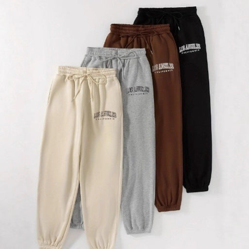 Ladies high-waisted lounge pants with elastic waistband and side pockets Mune Fashion