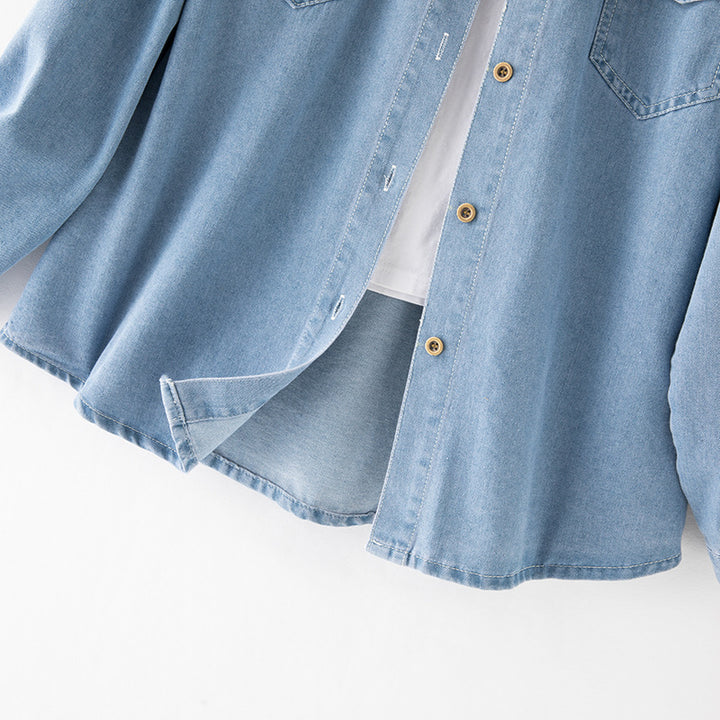Women Denim Shirt Jacket Mune Fashion