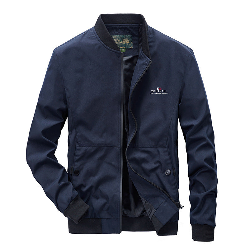Men's Sporty Bomber Jacket with High Pockets Mune Fashion