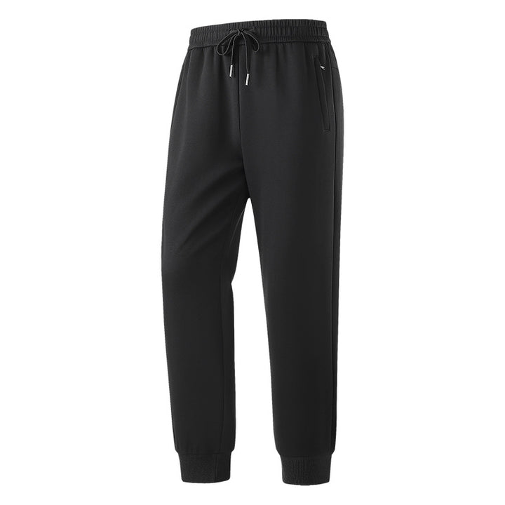 Men's Slim-Fit Leisure Pants made from breathable functional fleece with drawstring waistband, zip pockets & ribbed cuffs Mune Fashion