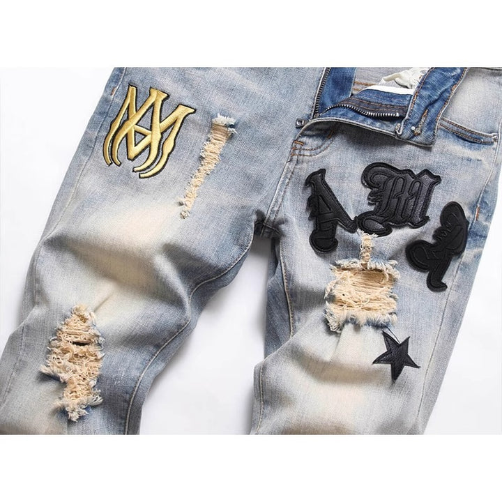 Men's Fashion Slim-Fit Jeans Mune Fashion