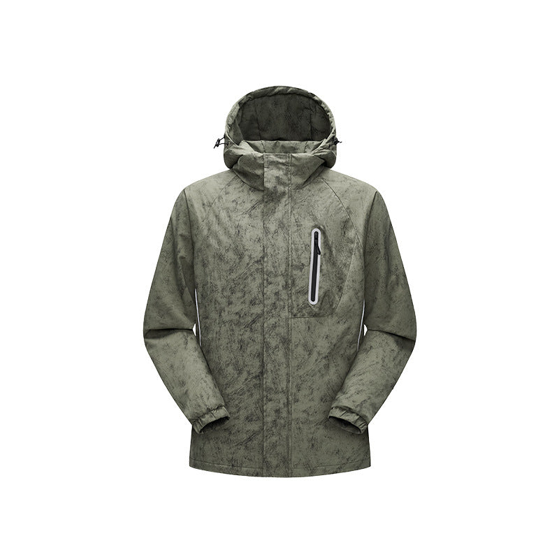 Men's Technical Rain Jacket with Welded Seams and Reflective Details Mune Fashion