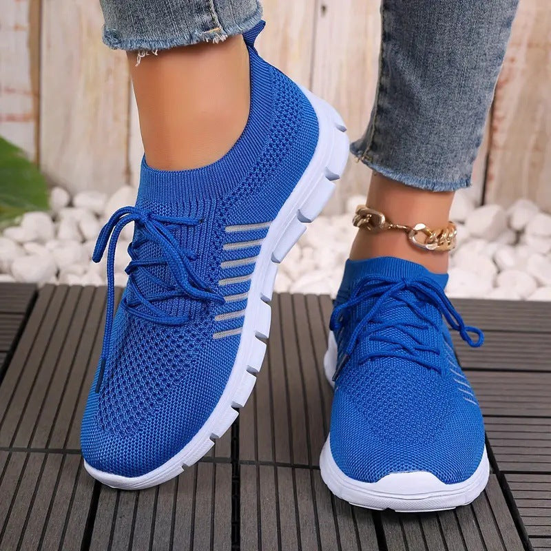 Women Light Knit Sock Sneaker with Elastic Shaft and Flexible Profile Sole Mune Fashion