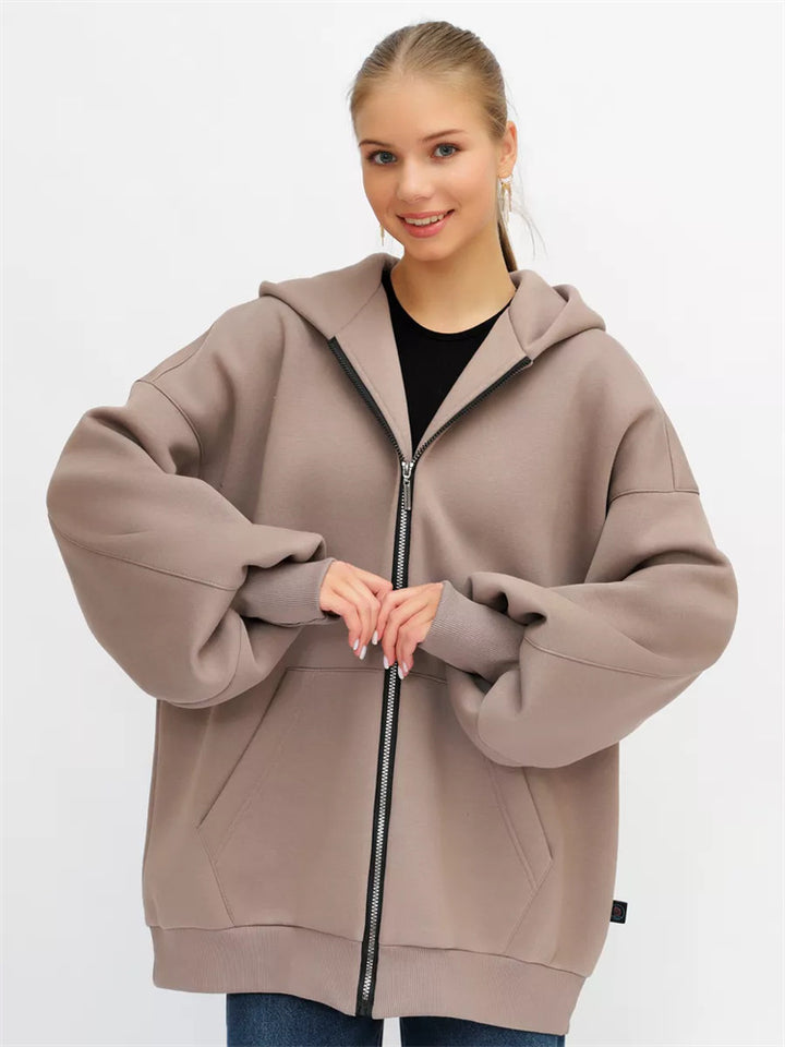 Women's Oversized Hooded Jacket Mune Fashion