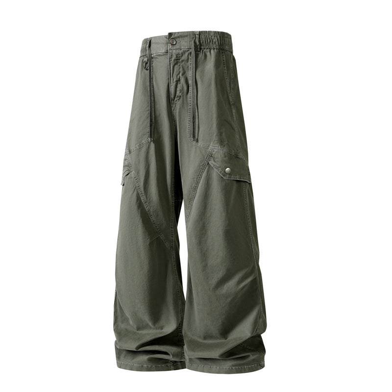 Herren Extraweite Baggy‑Cargohose im Utility‑Workwear‑Look mit elastischem Bund Mune Fashion