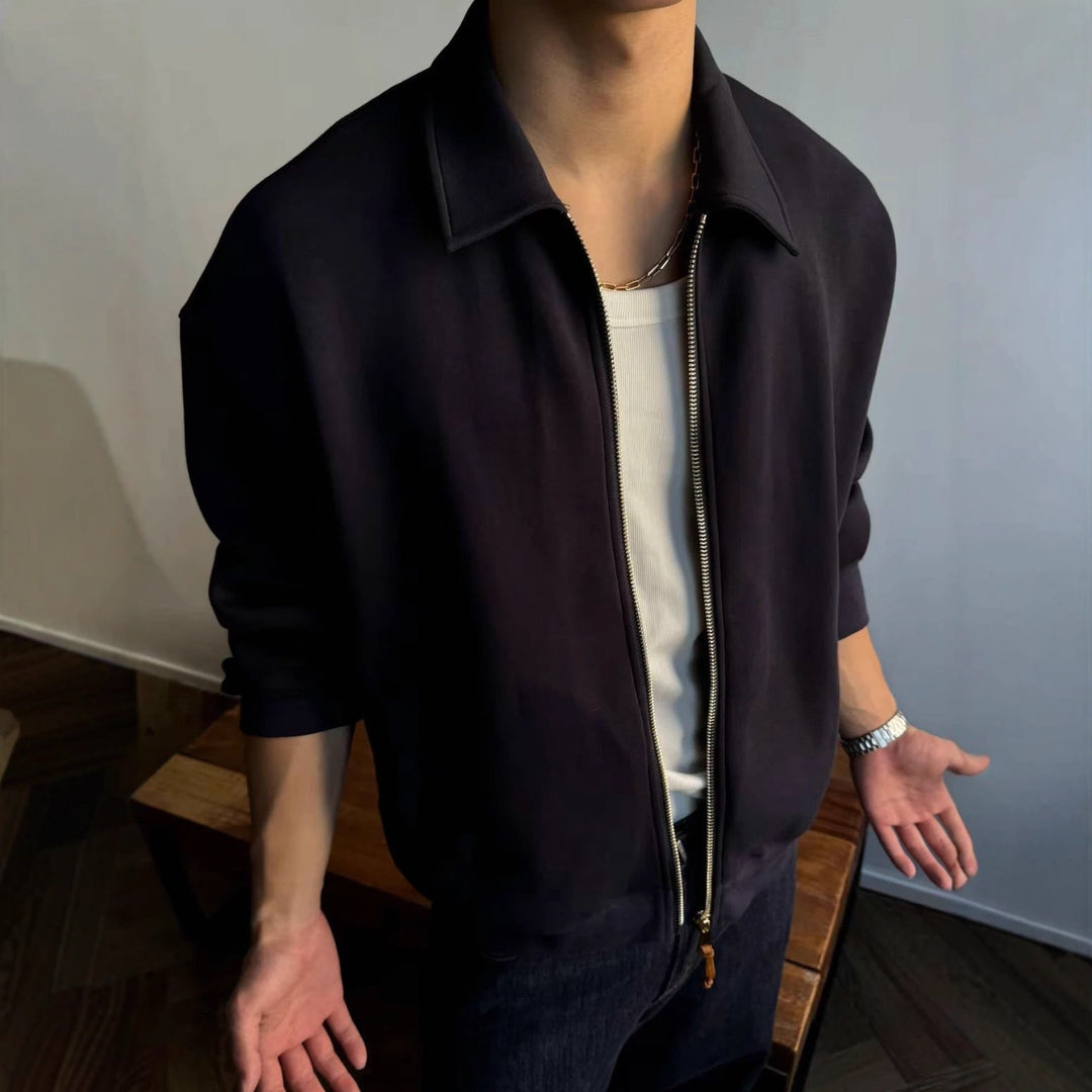 Men's Comfortable Zip-Up Sweat Jacket Mune Fashion