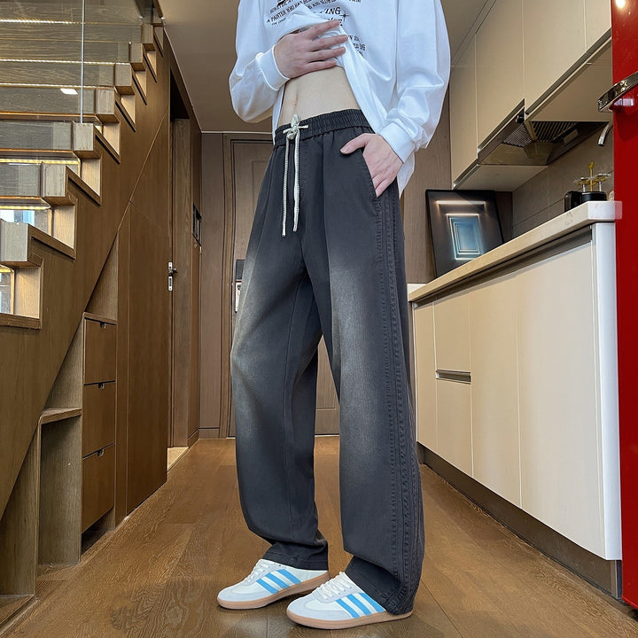 Women's loose leisure pants with elastic waist and drawstring Mune Fashion