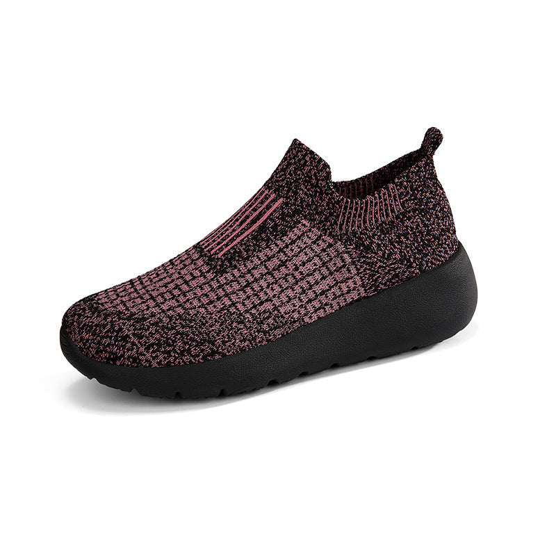 Unisex nan seamless sock sneaker with breathable three-dimensional knitted construction and shock-absorbing flex sole Mune Fashion