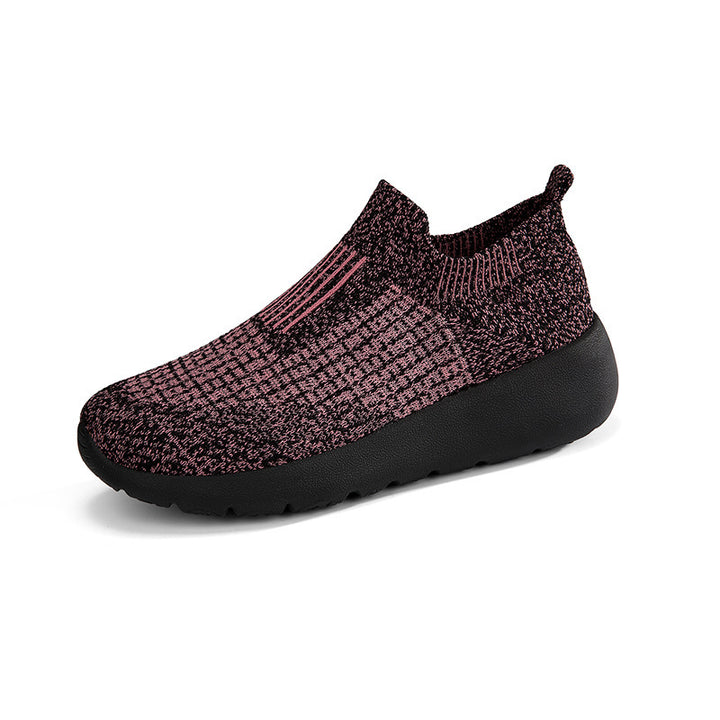 Unisex nan seamless sock sneaker with breathable three-dimensional knitted construction and shock-absorbing flex sole Mune Fashion