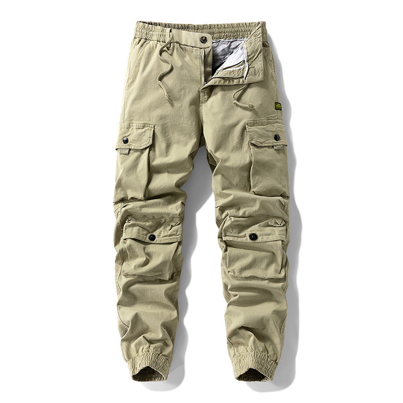 Men's Tech Cargo Jogger Pants with elastic drawstring waist, reinforced knee panels, and multifunctional pockets Mune Fashion