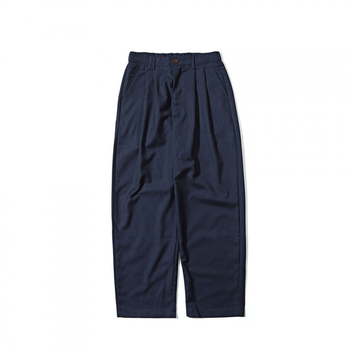 Women High-waisted Pleated Trousers with Relaxed Fit and Tapered Leg Mune Fashion