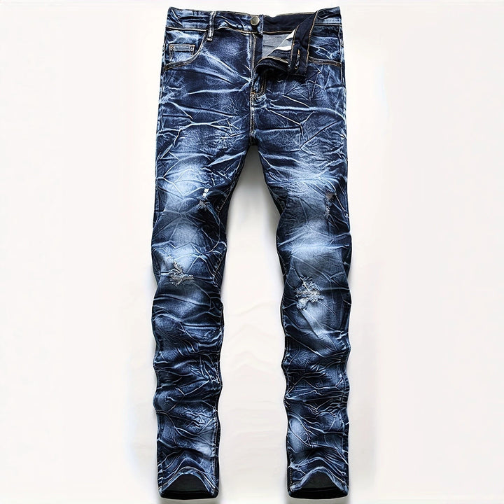 Men's Fashion Slim-Fit Jeans in Used Look Mune Fashion