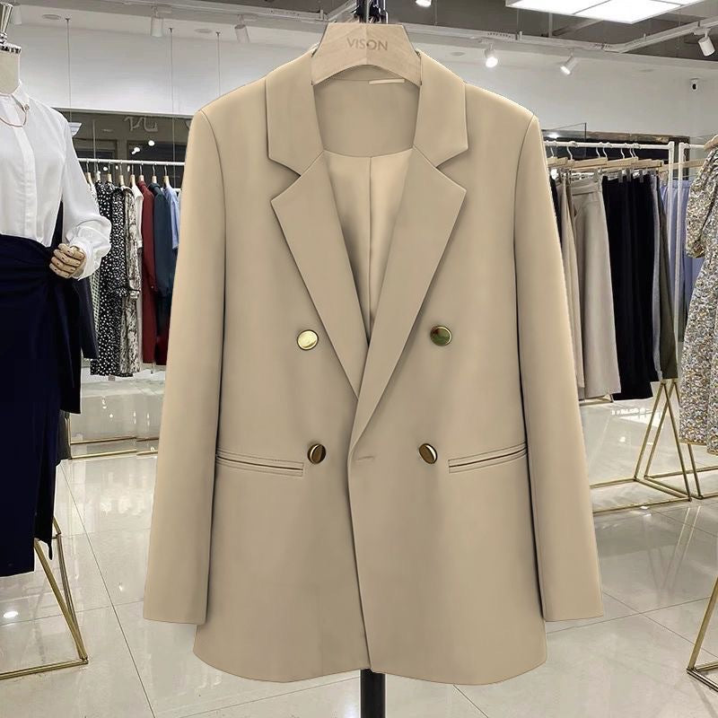 Ladies Stylish Double-Breasted Blazer Mune Fashion