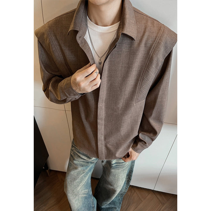 Men's Fashion Shirt Blouse with Textured Design Mune Fashion