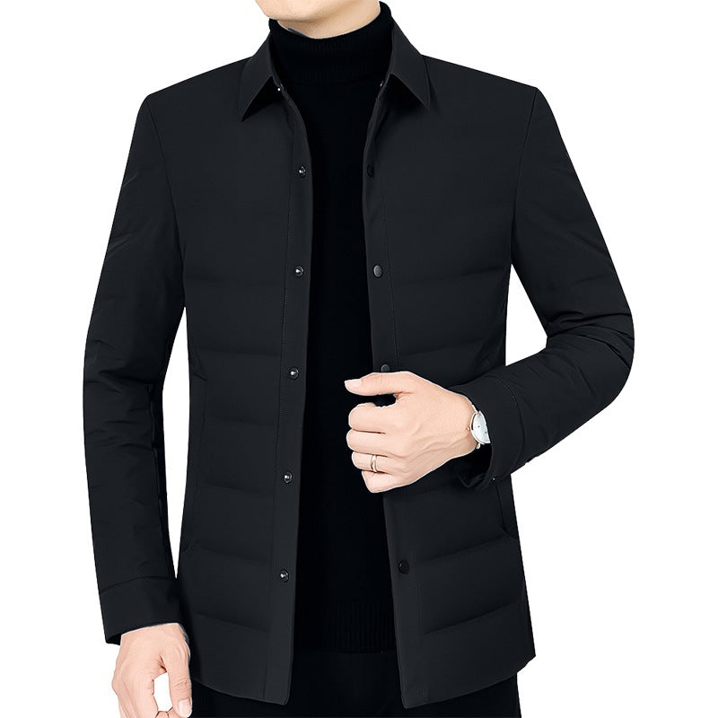 Men's quilted shirt jacket with light thermal lining Mune Fashion