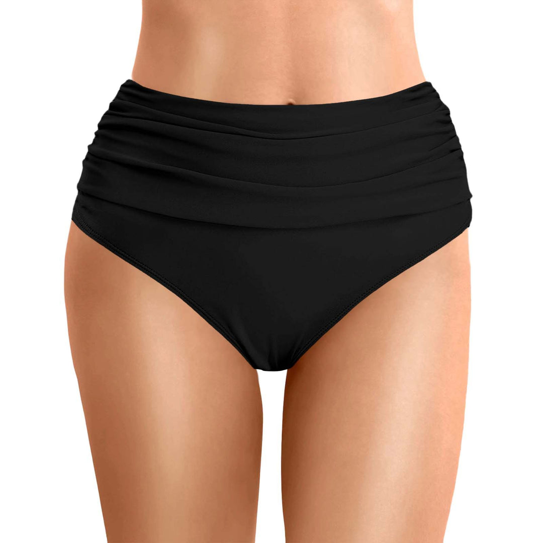 Women's High-Waisted Bikini Bottoms with Flattering Design Mune Fashion