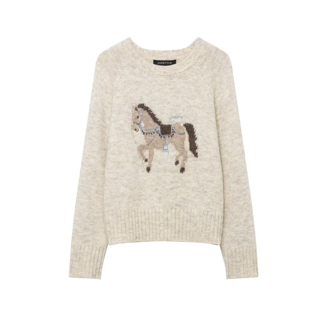 Women’s fine knit cardigan with crocheted Peter Pan collar Mune Fashion