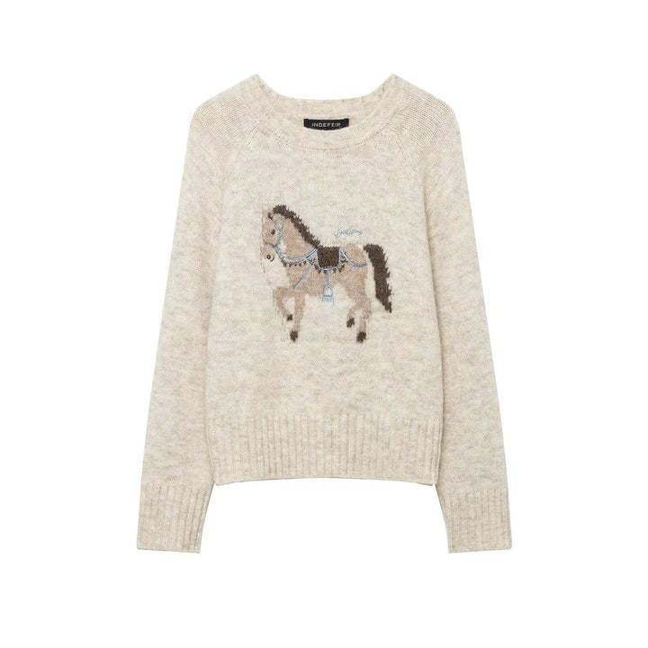 Women’s fine knit cardigan with crocheted Peter Pan collar Mune Fashion