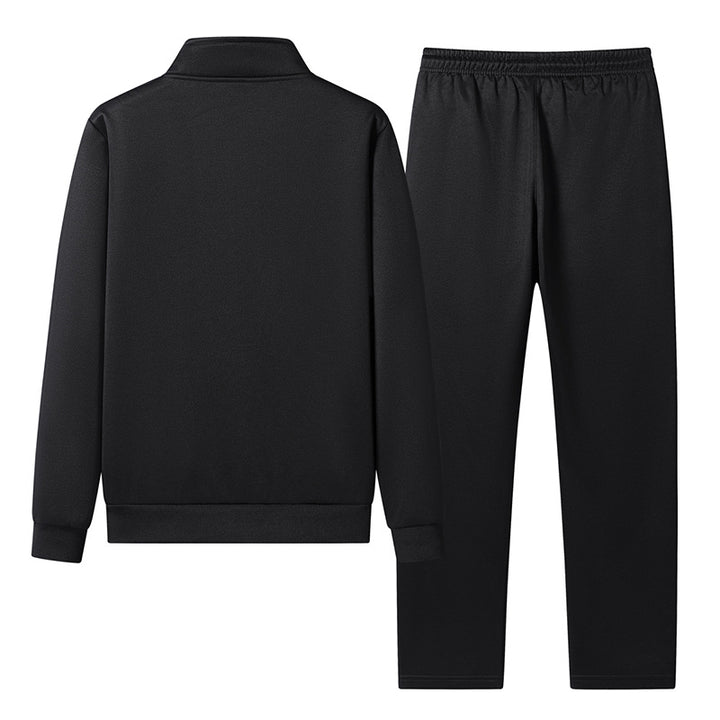 Men's sporty training set with stand-up collar jacket, full zip and elastic jogging pants Mune Fashion