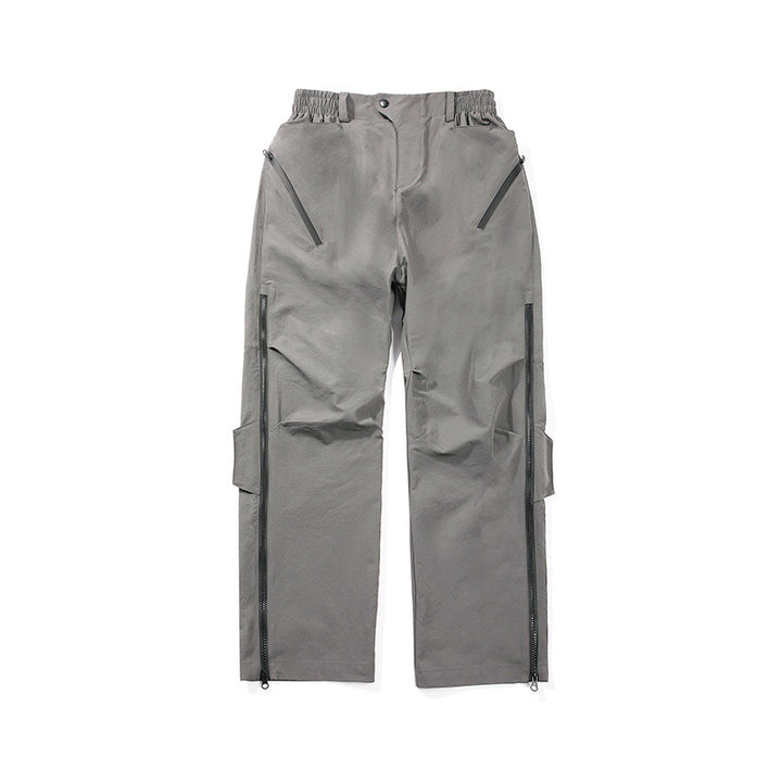 Men's Multifunctional Tech Cargo Pants with Side Zippers, Elastic Waistband and Tactical Flap Pockets Mune Fashion