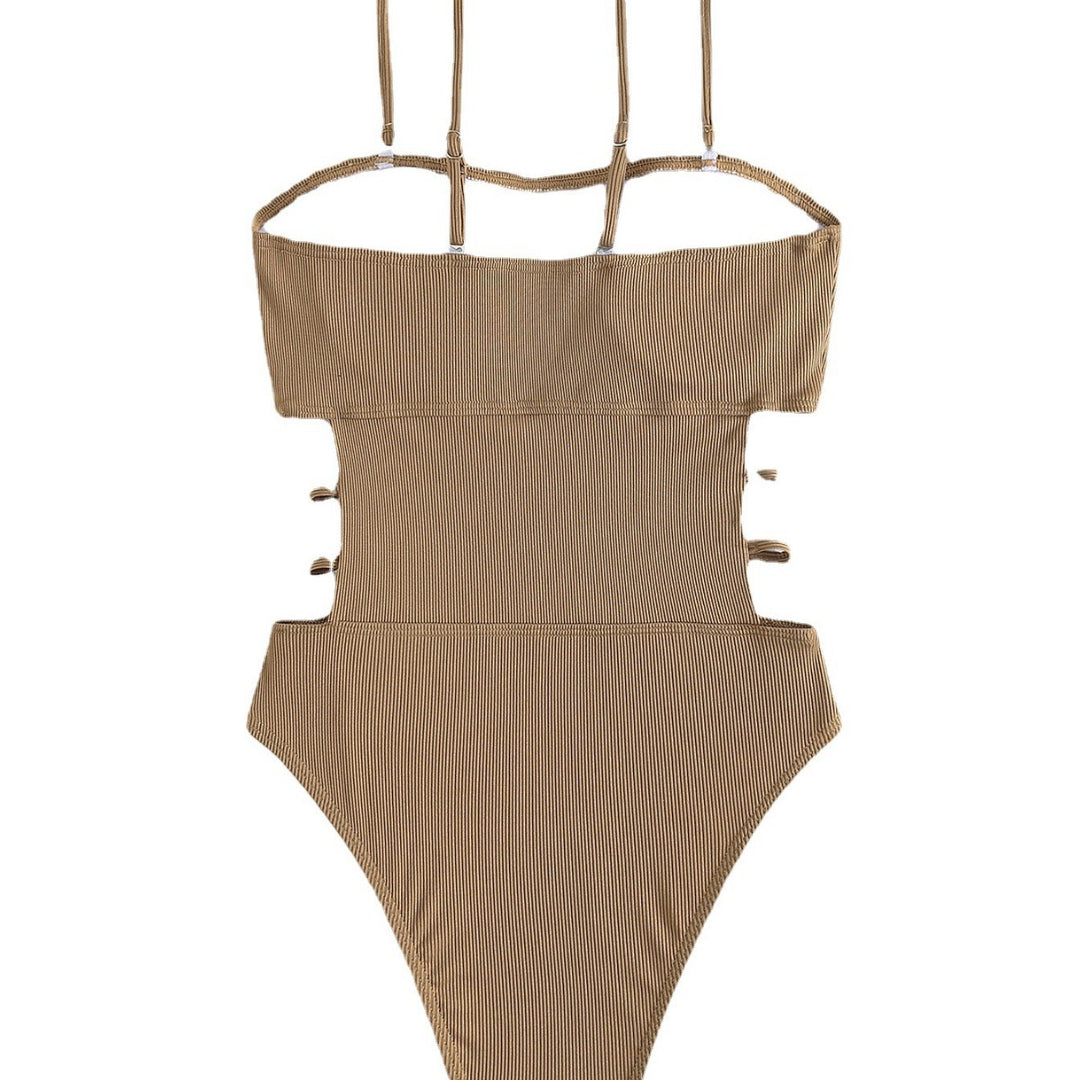 Women's one-piece swimsuit with elegant cut and side straps Mune Fashion
