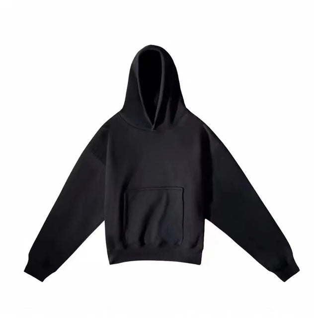 Unisex nan Boxy Hoodie with overlapping hood, concealed kangaroo pocket and ribbed cuffs Mune Fashion